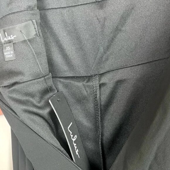 Lulu’s Heavenly Hues Black Flowy Maxi Dress Gown - Picture 3 of 3